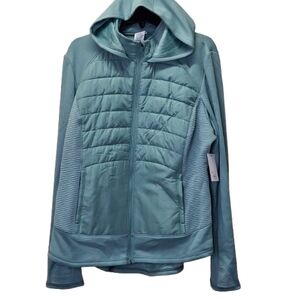 Women's Teal Hooded Jacket